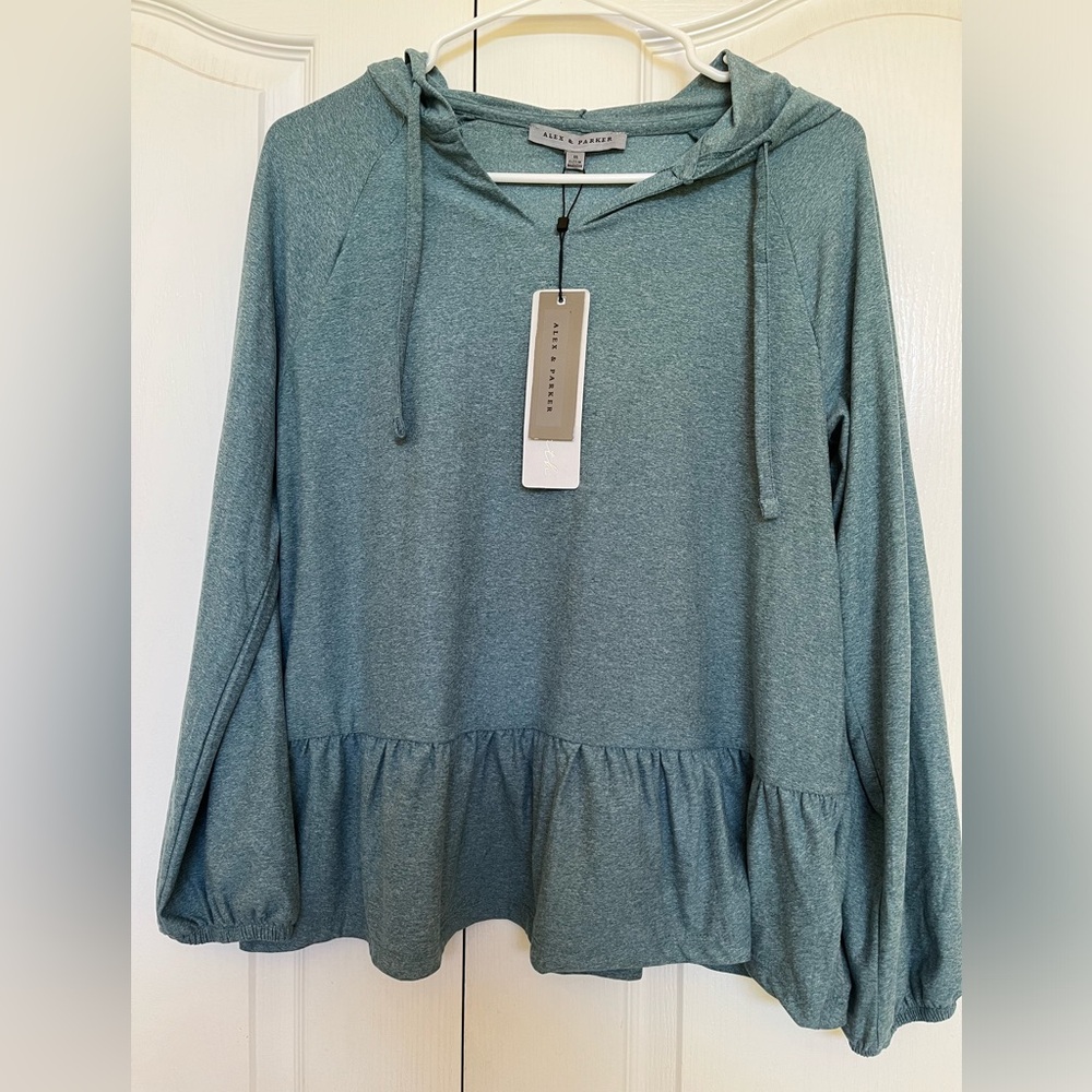 Alex and Parker Hoodie Sweatshirt Size Medium - Picture 2 of 7
